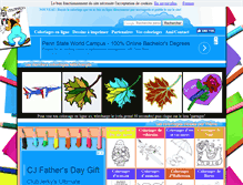 Tablet Screenshot of coloriage-jeux.com